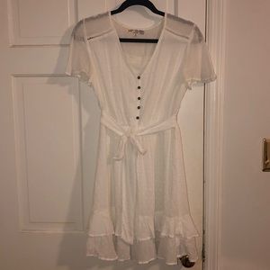 White Flowy Dress